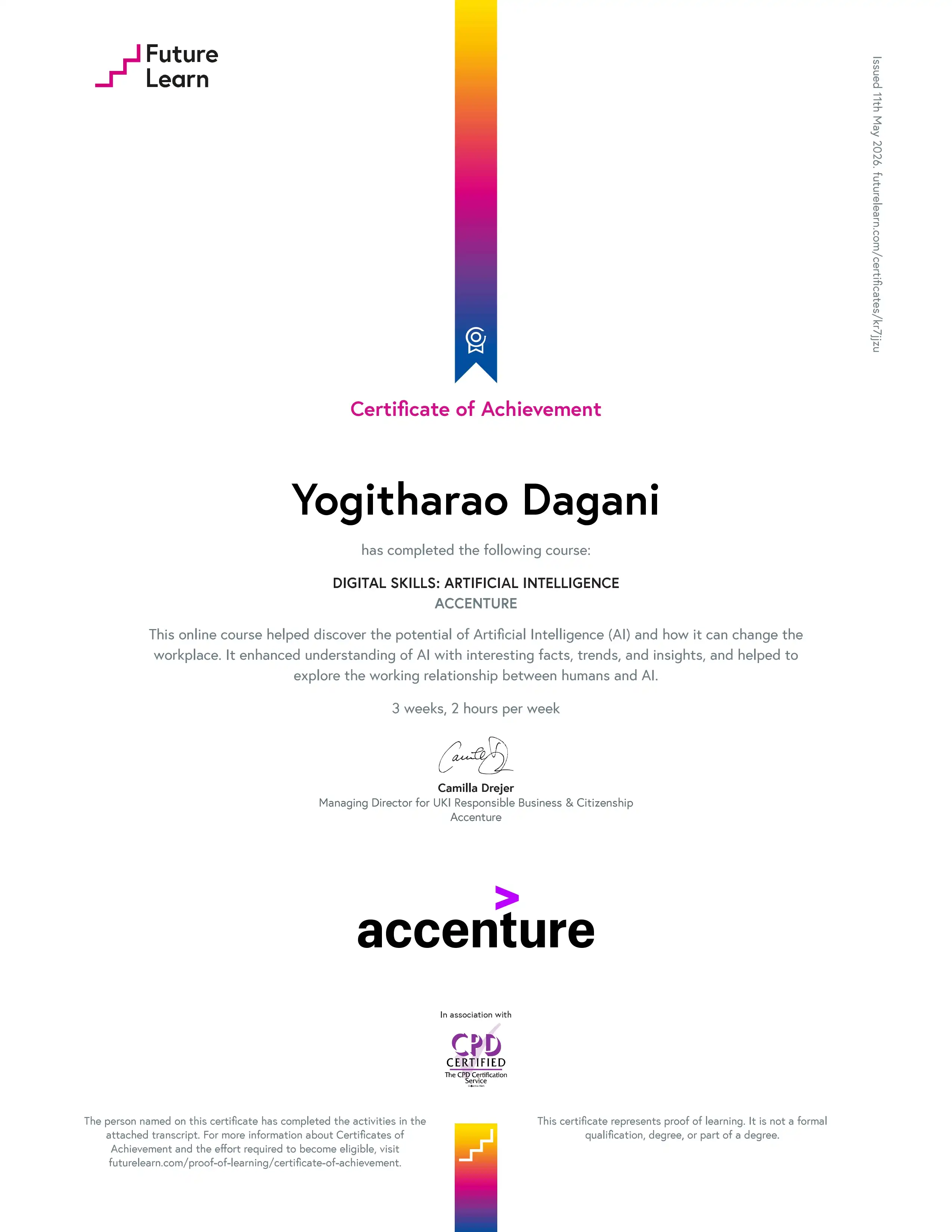 Accenture AI Certificate